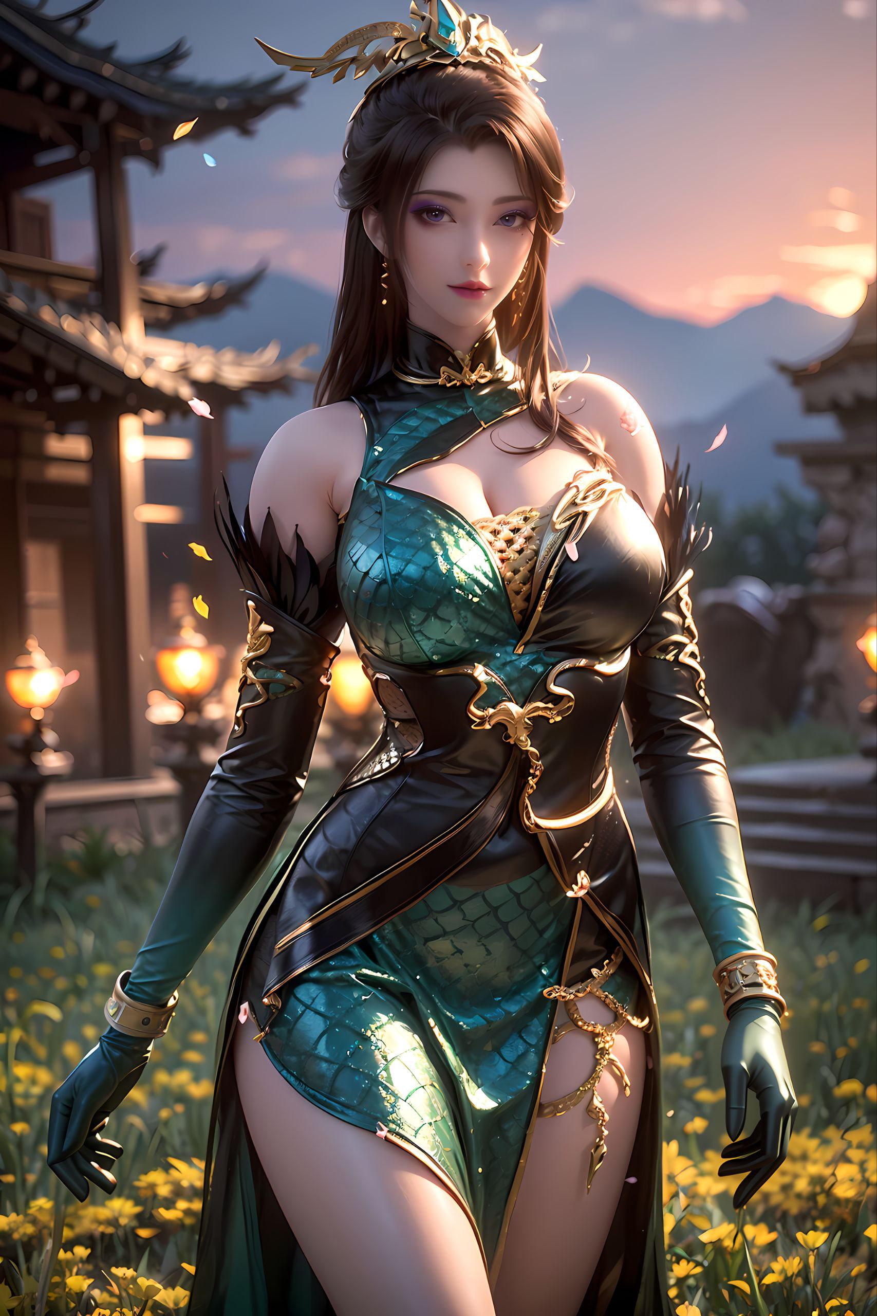 体曲线优美